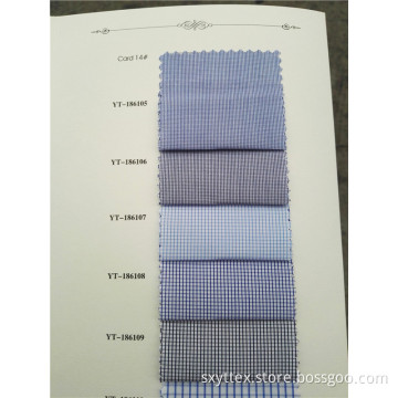 Business Casual Style Cotton Plaid Shirt Fabric